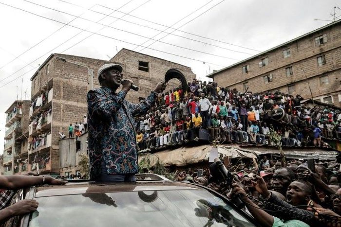 Kenya's opposition leader Raila Odinga claims three presidential elections have now been stolen from him