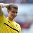 Dortmund's defender Sven Bender warms up prior to the German first division Bundesliga football match between FC Augsburg and Borussia Dortmund on May 13, 2017 in Augsburg, southern Germany