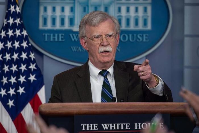 US National Security Advisor John Bolton, pictured at the White House in November 2018, said he would head to Turkey and Israel in January