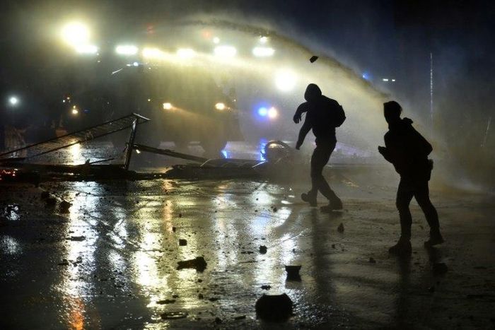 "These weren't demonstrators. These were criminal anarchists," fumed de Maiziere