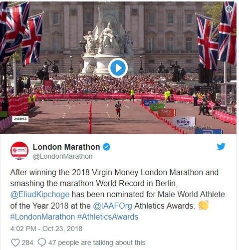 Eliud Kipchoge named UN Person of the Year