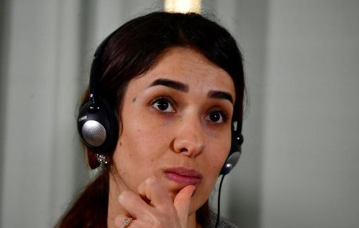 Nobel Peace Prize laureate Yazidi activist Nadia Murad who was taken hostage by the Islamic State group in 2014 but escaped, is the first Iraqi to receive the prestigious award