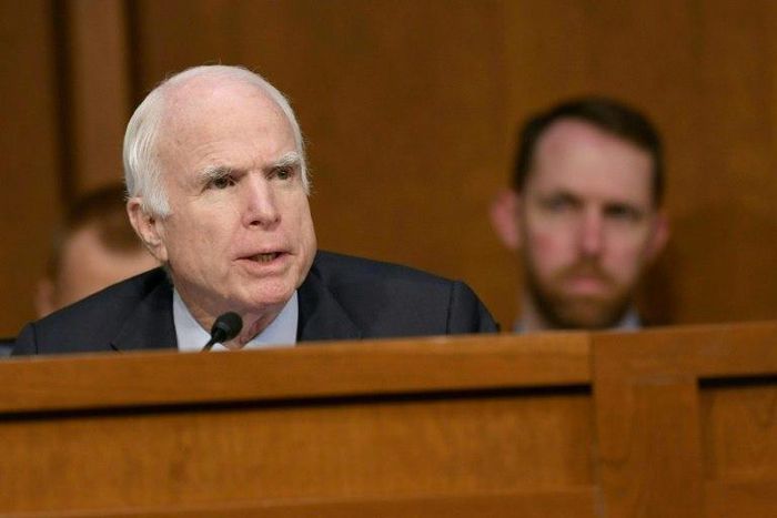 Republican Senator John McCain has lambasted Russia, saying it must be punished for alleged interferece in foreign elections, including last year's US presidential vote