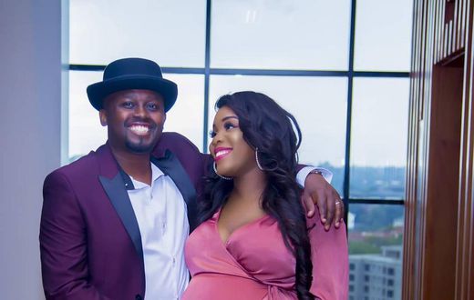 Rsiper Faith with her Hubby Brian Muiruri. (Instagram)