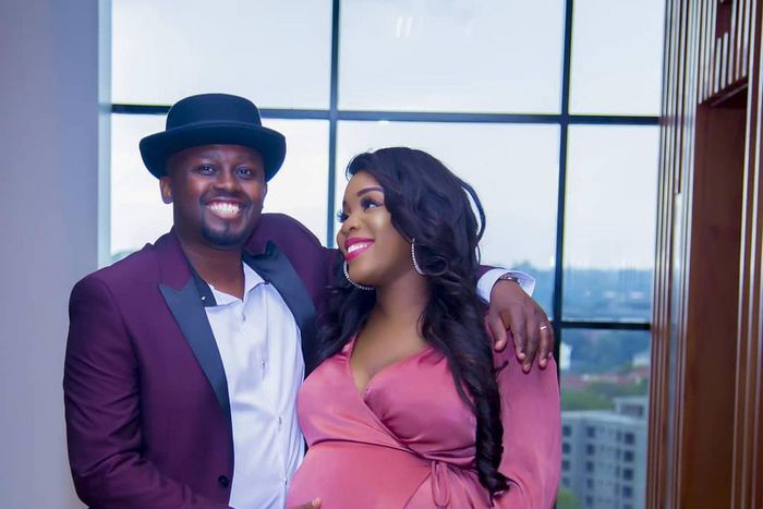 Rsiper Faith with her Hubby Brian Muiruri. (Instagram)