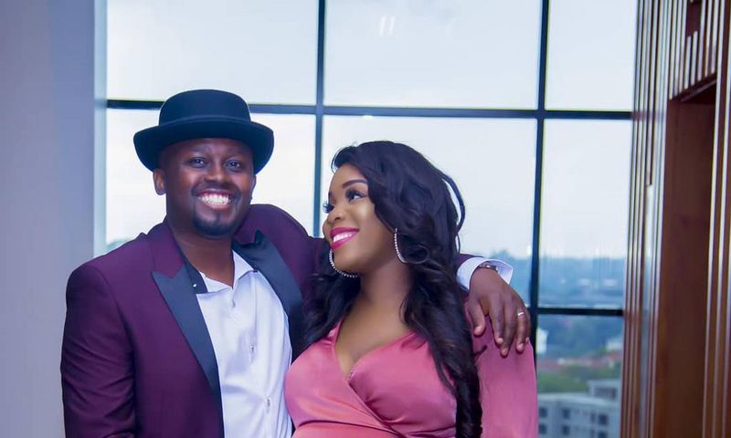 Rsiper Faith with her Hubby Brian Muiruri. (Instagram)