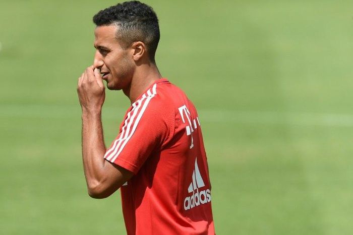 Bayern Munich's Thiago Alcantara has struggled with calf and stomach muscle injuries this season