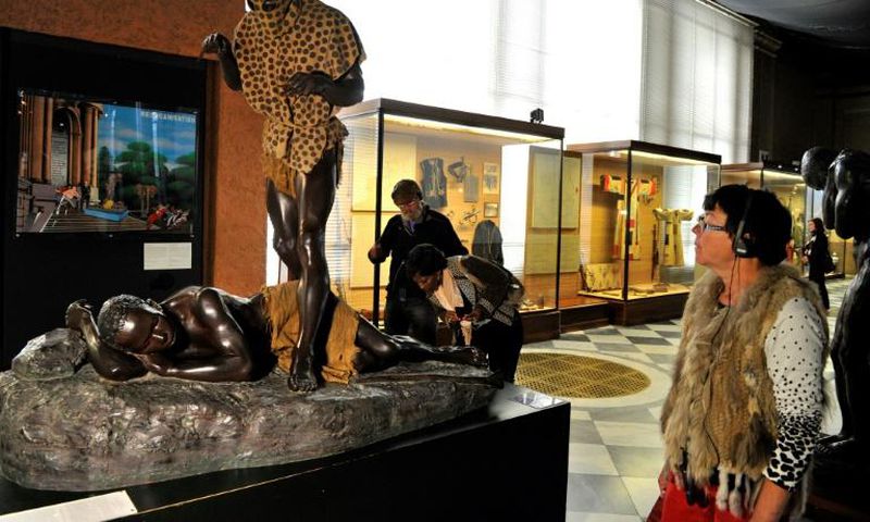 Belgium's Africa Museum, pictured in 2013 before its five-year restoration that curators hope will bury its reputation as a colonialist holdover