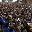 Vast crowds cheer Kenya's opposition leader Raila Odinga as he makes his first public comments since results showed him losing the August 8 presidential election