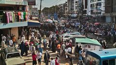 A view of a street in Nairobi's Eastleigh area.