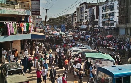 A view of a street in Nairobi's Eastleigh area.