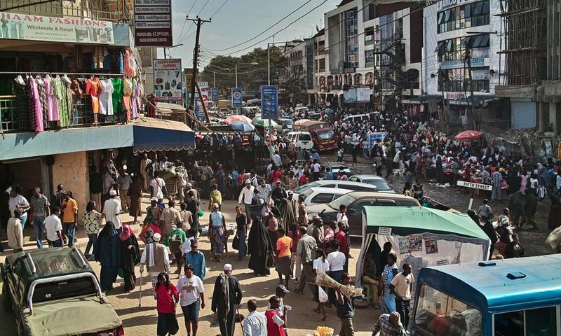 A view of a street in Nairobi's Eastleigh area.