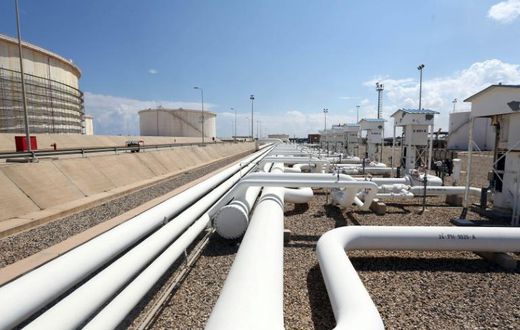 A general view shows the Zawiya oil installation on August 22, 2013 in Zawiya, Libya