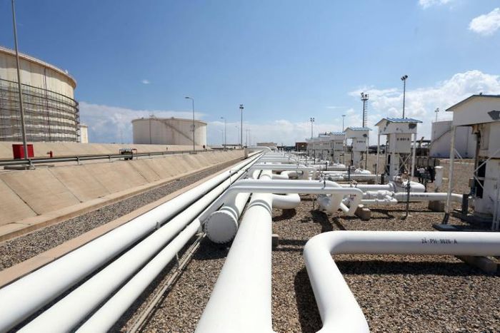 A general view shows the Zawiya oil installation on August 22, 2013 in Zawiya, Libya