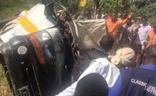 Scene of the accident in which 6 people died