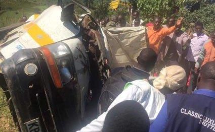 Scene of the accident in which 6 people died