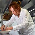 Colombian chef Leonor Espinosa prepares a dish at her restaurant LEO in Bogota