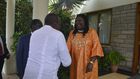 President Kenyatta is received by Mr Odinga and Mrs Ida Odinga at Bondo, Siaya