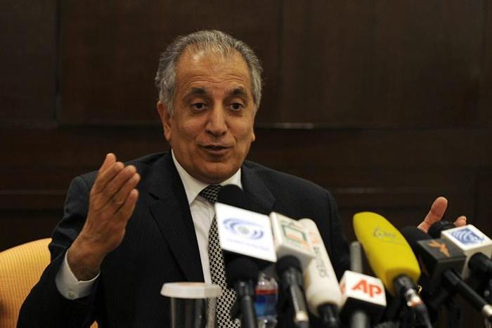 Washington confirmed meetings were ongoing in Abu Dhabi and that its envoy Zalmay Khalilzad was in the region