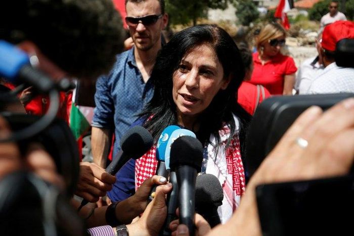 Israeli authorities have re-arrested prominent Palestinian lawmaker Khalida Jarrar, seen here in June 2016, over her leadership in a movement Israel considers a terrorist organisation