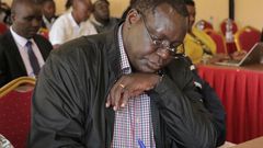 Kiambu Deputy Governor Dr James Nyoro during a past meeting