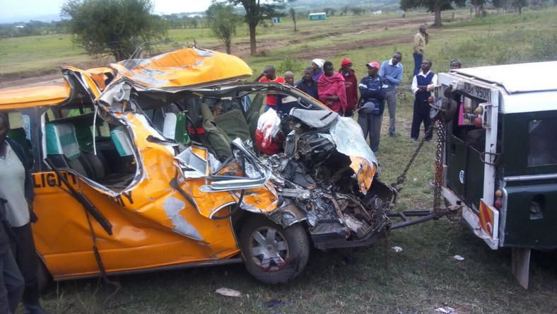 School van-lorry collision at Sultan Hamud