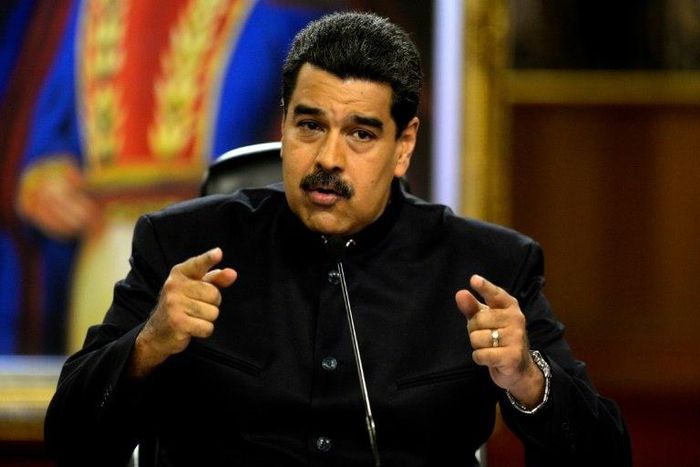 Venezuelan President Nicolas Maduro shown here at a press conference lst week, repeated claims of a planned US-backed coup against him