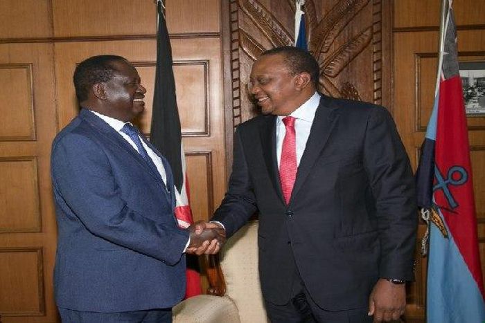 President Uhuru Kenyatta and Opposition leader Raila Odinga