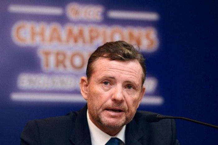 Sri Lanka cricket coach Graham Ford speaks at a press conference in Colombo on May 17, 2017 ahead of his side's ICC Champions Trophy Tournament campaign in England