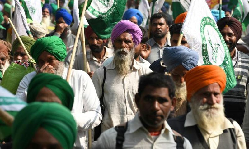 Farmers have flooded into Delhi in a mass protest