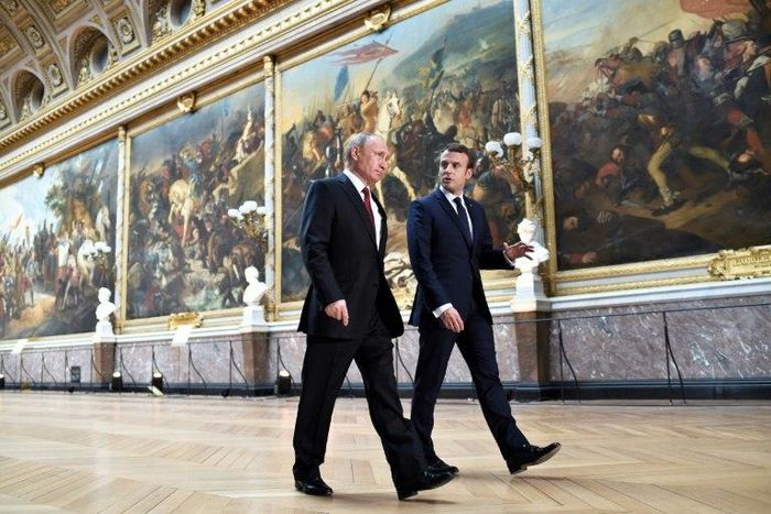 French President Emmanuel Macron has used the historic chateau of Versailles, the former seat of kings, to host Russian President Vladimir Putin