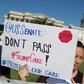 President Donald Trump's health care reform, the subject of frequent protests, is one of the pending issues forcing the US Senate to delay its summer break