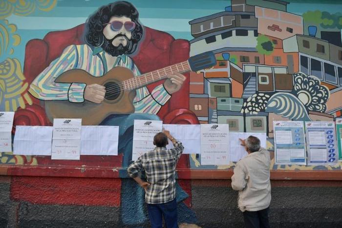 Venezuelans went to the polls on December 9, 2018, as seen at this voting station in Caracas