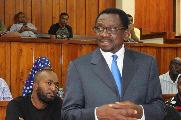 Senator James Orengo during a past presentation in court