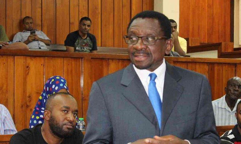 Senator James Orengo during a past presentation in court