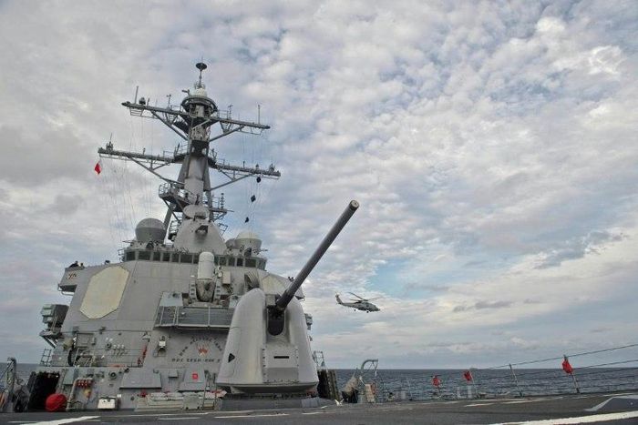 The sailor went missing during a joint US-Japanese drill in the South China Sea