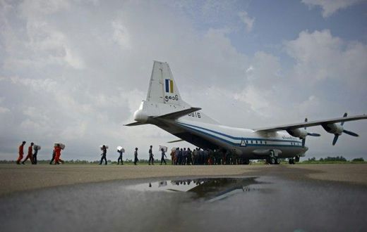 A Myanmar military plane -- similar to the model shown -- carrying 122 people went missing between the southern city of Myeik and Yangon