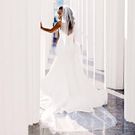 These photos will convince you to have a long bridal veil on your wedding day