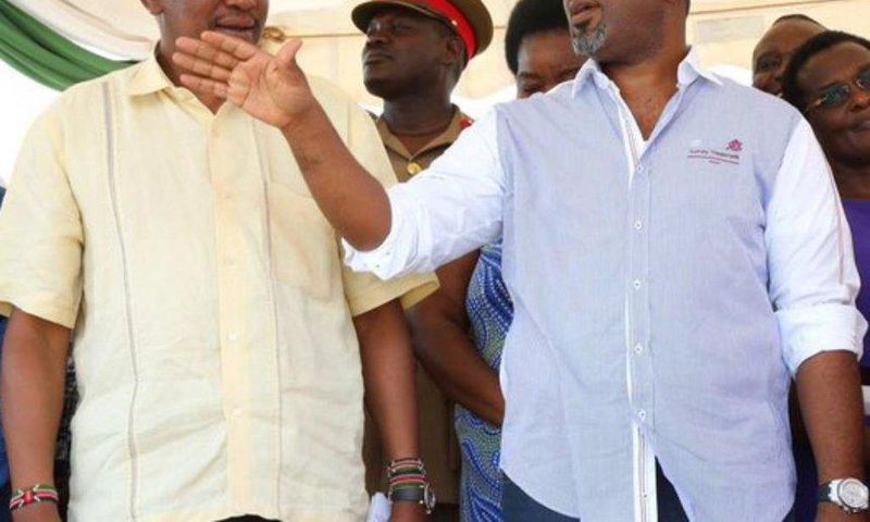 President Uhuru Kenyatta with Mombasa Governor Hassan Joho at a past event.