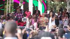 President Uhuru Kenyatta and First Lady Margaret Kenyatta when they hosted children to a Christmas Party at State House