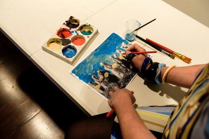 People in the coastal Cypriot city of Paphos are turning to art therapy to heal the wounds of division.