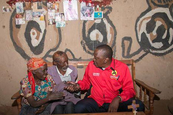President Uhuru Kenyatta while in Kisii