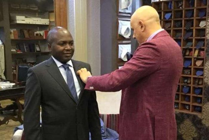 Lawyer Donald Kipkorir during a past suit fitting
