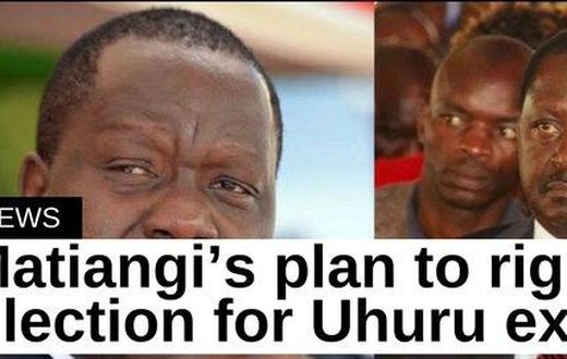 Education CS Fred Matiang'i and Raila Oding