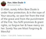 Aden Duale loses sister