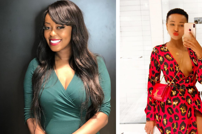 Lilian Muli with Huddah Monroe. (Instagram)