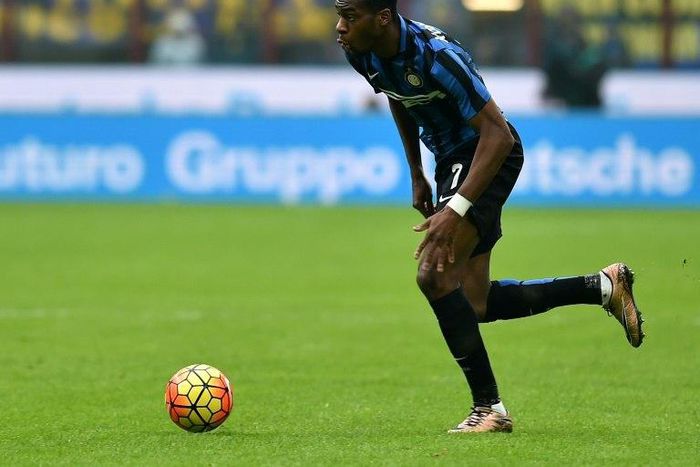 Geoffrey Kondogbia, pictured in 2016, could make his debut when Valencia visit European champions Real Madrid at the Santiago Bernabeu
