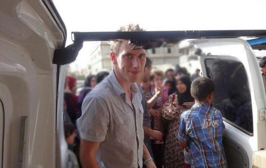 A picture released by the Kassig family on October 4, 2014 shows Peter Kassig somewhere along the Syria border between late 2012 and autumn 2013