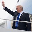 US President Donald Trump boards Air Force One prior to departure from Andrews Air Force Base in Maryland, July 5, 2017, as he travels on a 4-day trip to Poland and Germany