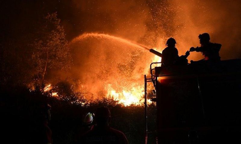 The latest forest fire comes two weeks after a giant blaze broke out at Pedrogao Grande, seen in June 2017, about 75 kilometres (47 miles) north of Tramagal